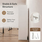 Bathroom Cabinet Slim Corner Storage Adjustable Shelves Pb Mdf | White