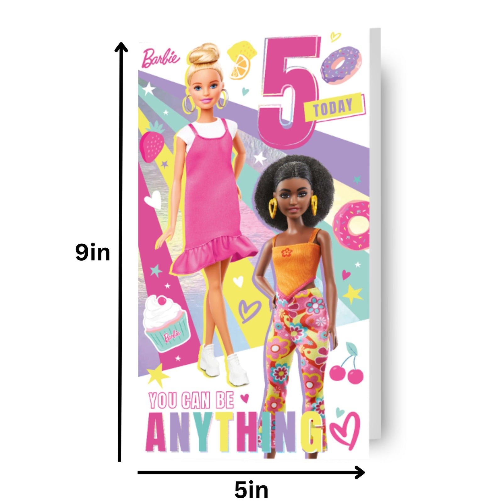 Barbie Age 5 Birthday Card Official Product
