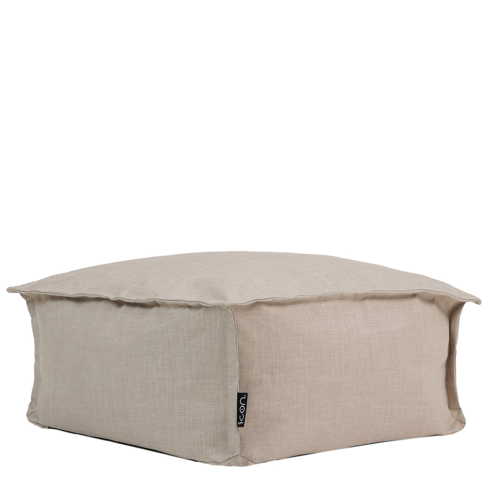 Dolce Indoor Outdoor Pouffe Footstool Bean Bags, Natural
