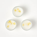 HOMESCAPES Citrine Summer Garden Crystal Scented Candle Set, Pack Of 3