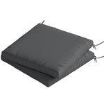 2pcs Garden Chair Cushions, Waterproof Seat Pads | Dark Grey