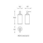 Soap Dispenser, 240ml Capacity, Silver, Architect S+ Collection