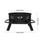Heavy Duty Wood Burning Octagonal Fire Pit