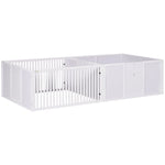 Wooden Dog Pen Pet Playpen 7 Panels Puppy Pen For Indoors - White