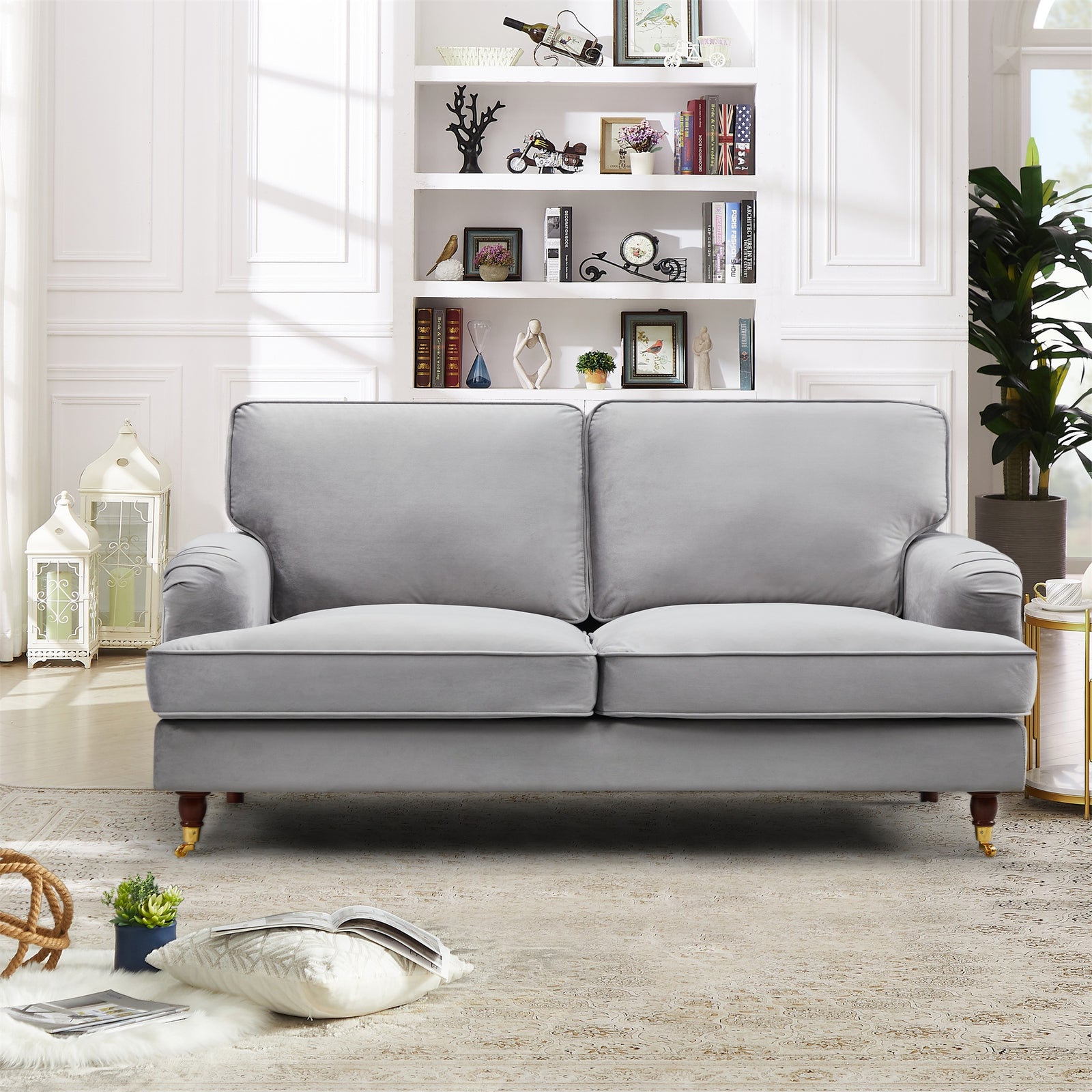 Woodbury 158cm Wide 2 Seat Velvet Fabric Sofa | 2 | Gray