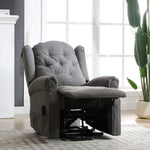 Crawley Electric Riser Recliner With Massage And Heat | Dark Grey
