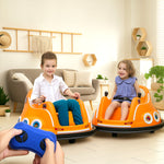 Angry Bird Licensed 12v Kids Bumper Car W/ Joysticks, Remote | Orange