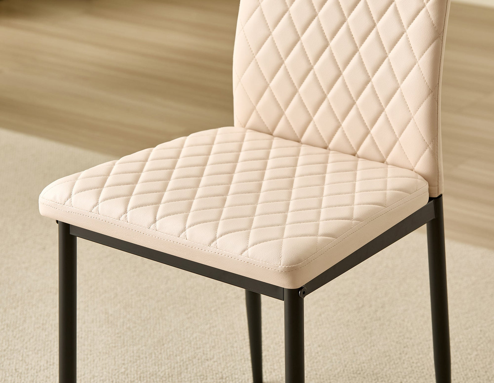 Emily Faux Leather Dining Chairs Set - Stylish Comfort For Modern Homes | Green