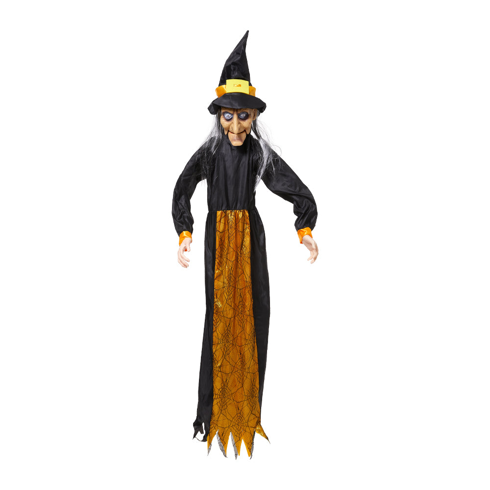 Halloween Sound Control Glowing Hanging Witch