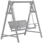 2 Seater Wooden Garden Swing Seat Hammock Bench Lounger