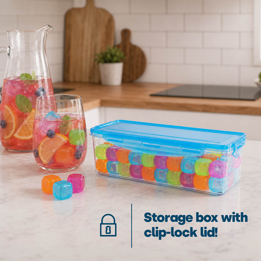 Livivo 60 Reusable Drink Cooling Cubes With Storage Box
