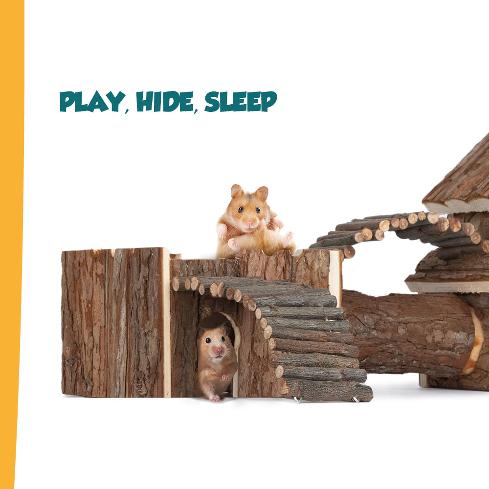 Wooden Hamster Play House