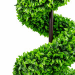 120cm Green Large  Spiral With Decorative Planter