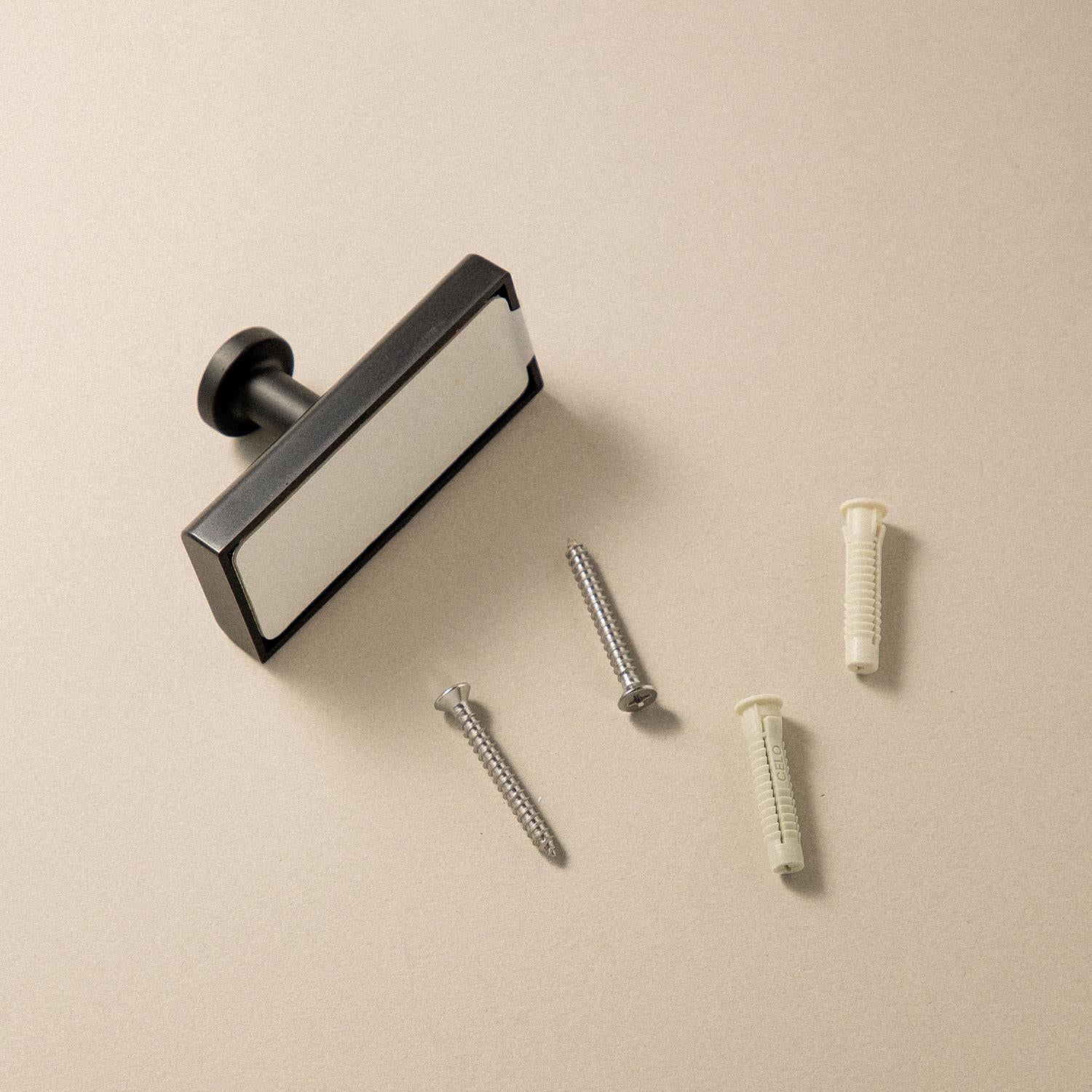 Towel Hook, Robe Hook, Screw-in Or Self-adhesive, Chrome Silver, Next