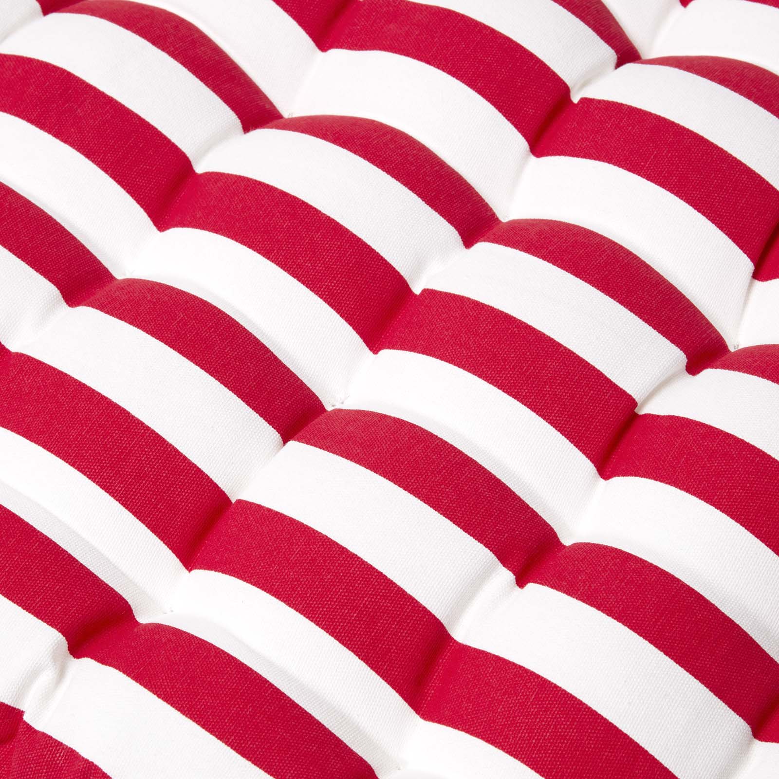 Striped Bench Cushion 2 & 3 Seater | 3 | Red