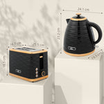 Rapid Boil Kettle & 2 Slice Toaster | Black