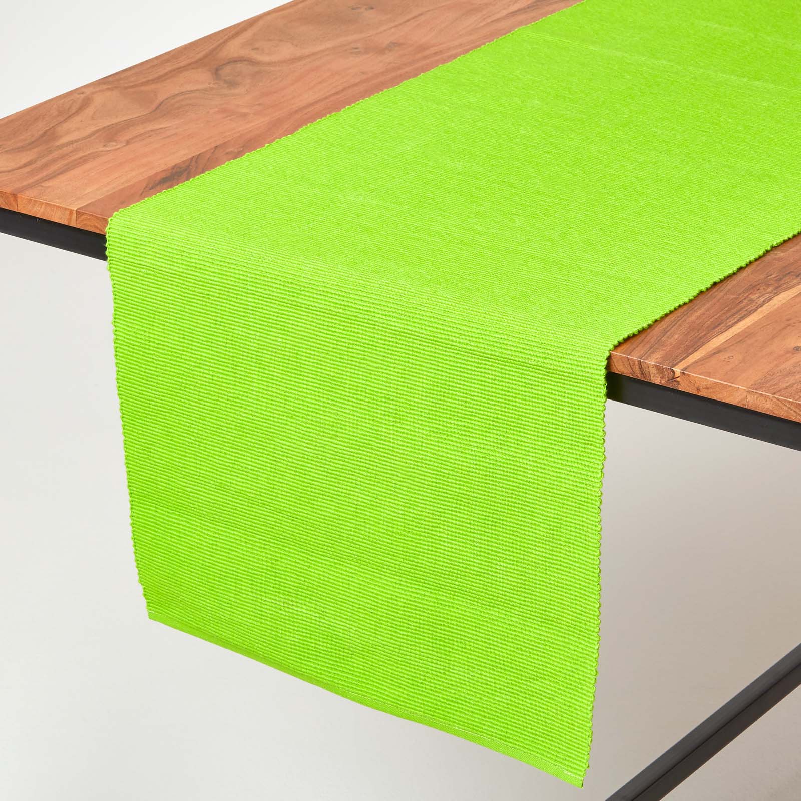 Cotton Plain Table Runner | Lime Green