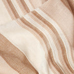 Cotton Morocco Striped Throw | 150cm x 200cm | Beige