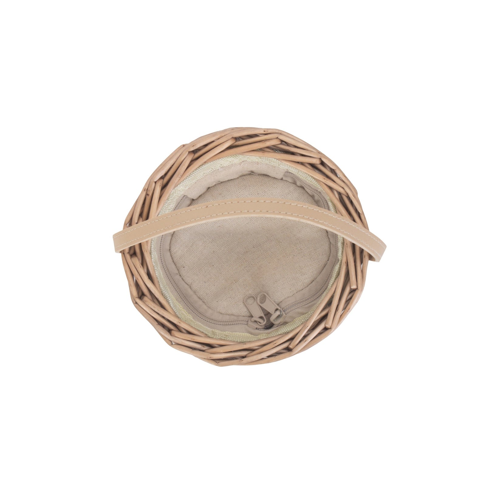 H139 Wicker Antique Wash Mini Ice Basket