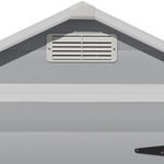 4.4x3.4ft Apex Roof Garden Plastic Storage Shed With Lockable Door