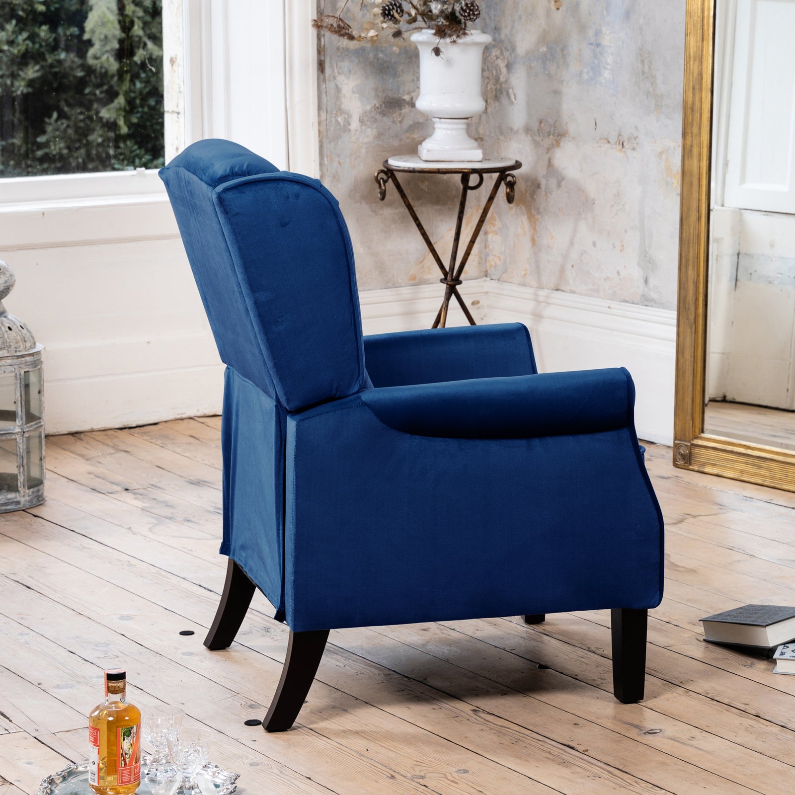 Barksdale Recliner Armchair | Dark Blue