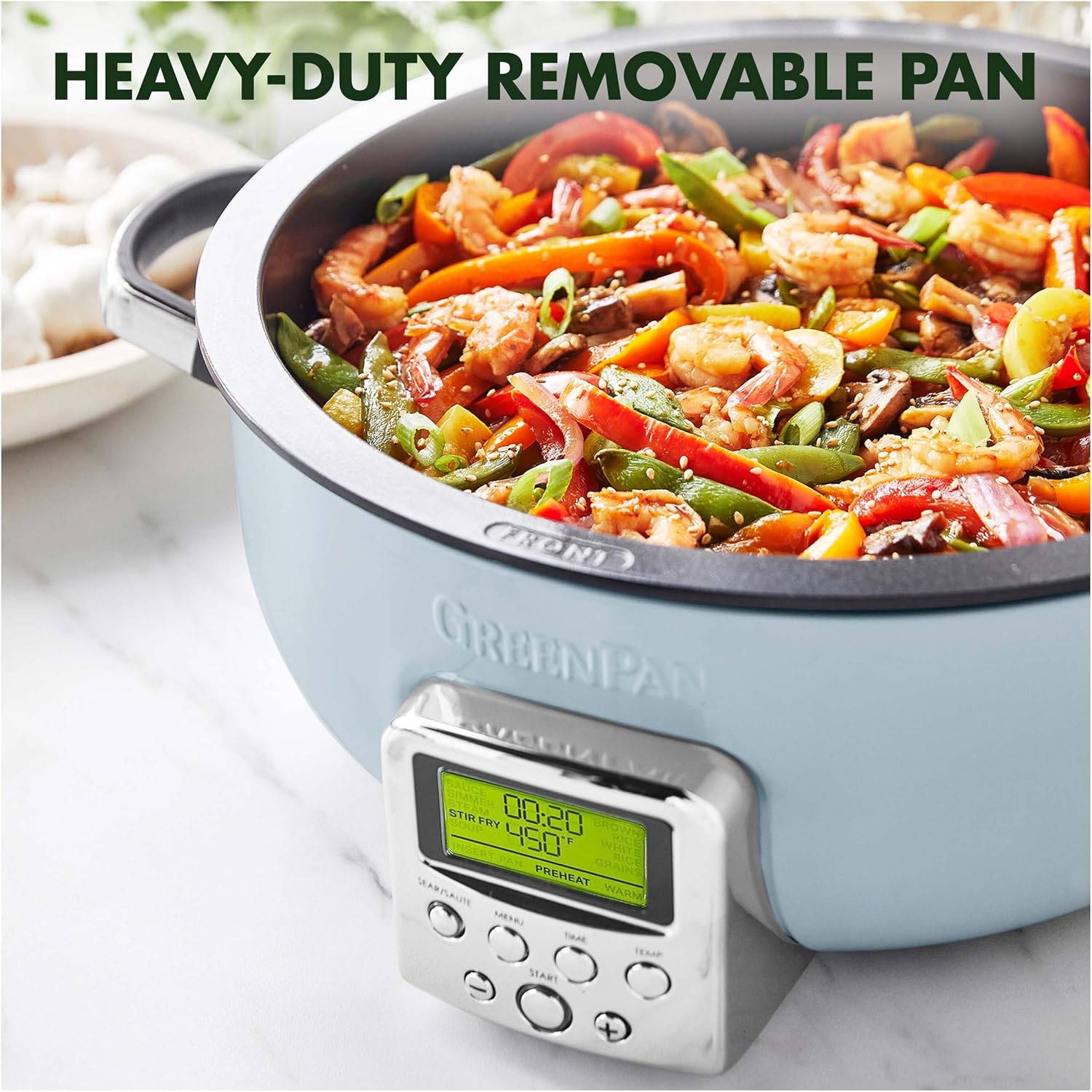 Elite Omnicooker, Pfas Free Ceramic Non-stick With 5.6l Capacity | Light Blue