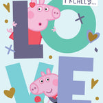 Peppa Pig Daddy I Really Love You' Valentine's Day Card Official Product