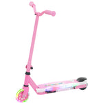 Electric Scooter For Kids 4-7, With Auxiliary Rear Wheels | Pink