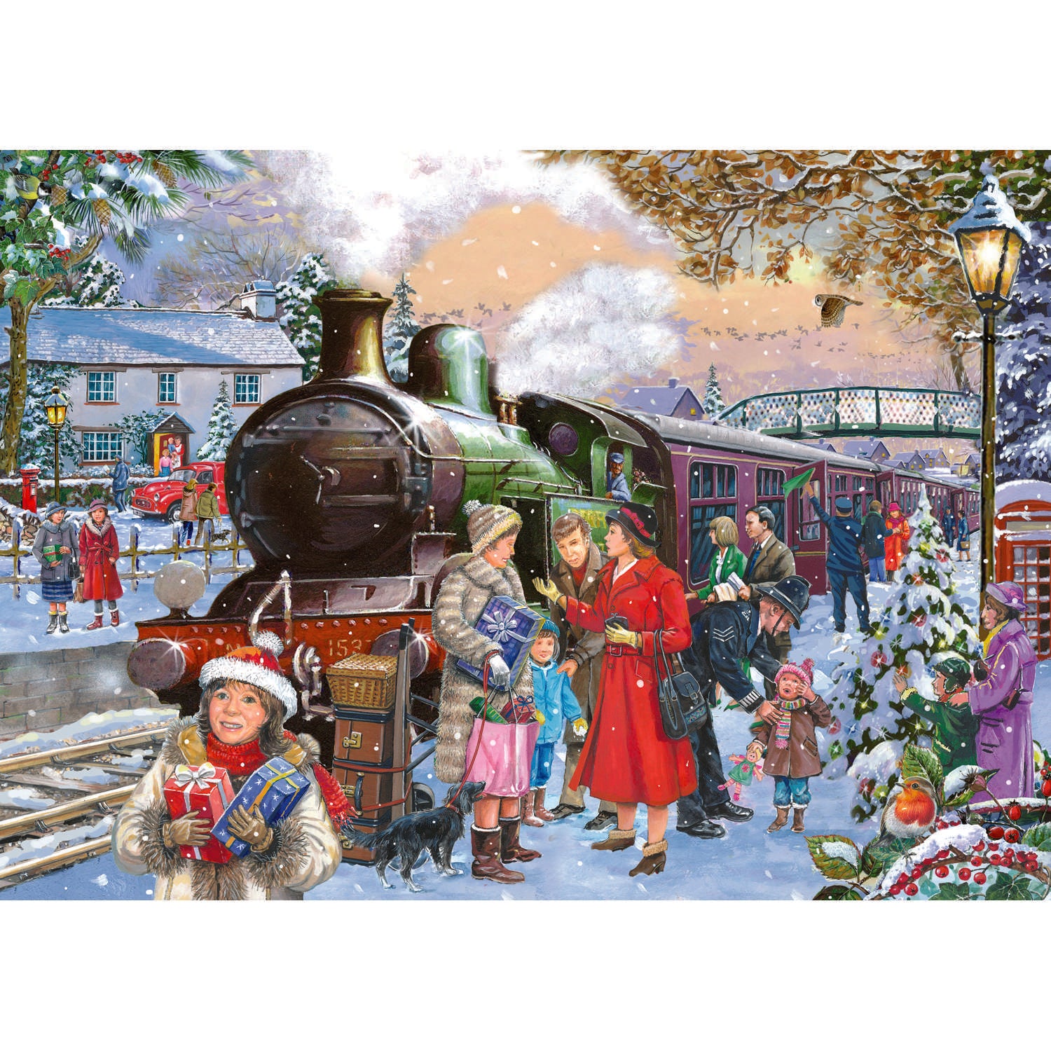 Home For Christmas Jigsaw - Big 500 Piece Jigsaw Puzzle For Adults, With Extra Large Pieces