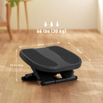 Adjustable Under-desk Footrest Height Angle Tilt Anti-slip, Grey