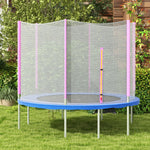 10ft Trampoline Net Replacement With Plastic Pole Covers