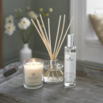 Luxurious Scented Candle, Room Spray And Diffuser Gift Box | Set of 3 | Lavender