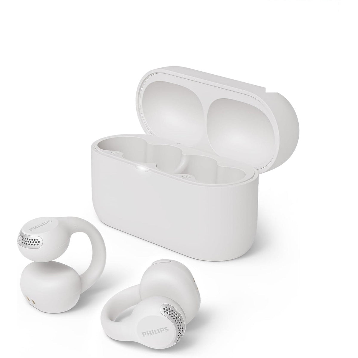 Taq2000 Wireless Open Ear Multipoint Earbuds | White