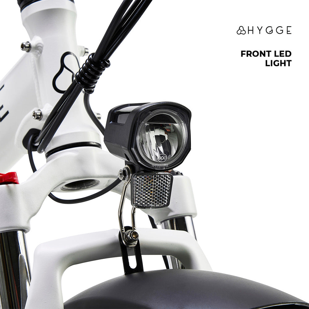 Vester 2024 Electric Folding Bike 20 Inch Wheel E-bike | White