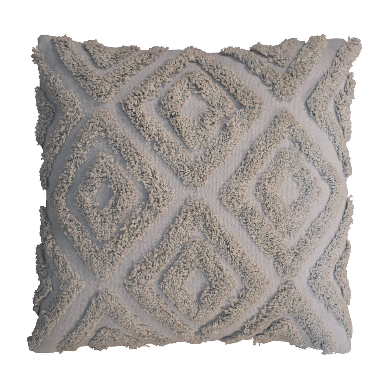 Artisan Furniture 2 Grey Mini Diamond Tassle Cushions