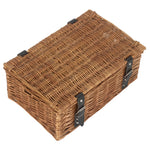 Wicker Double Steamed 35cm Empty Hamper Basket | Brown