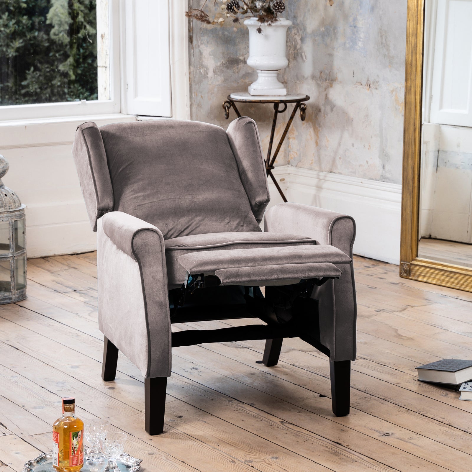 Barksdale Recliner Armchair | Grey