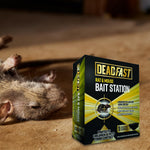 Mouse & Rat Bait And Snap Trap Station Rodent Control Single | Black