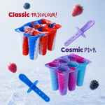 Wicked Gizmos Bpa Free Spiral Ice Pop Mould With 6 Sticks Tricolour