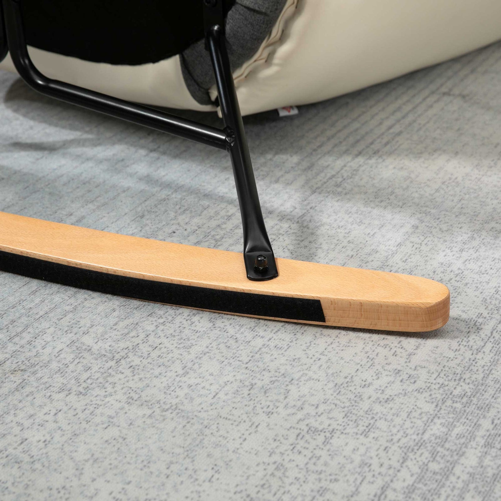 Rocking Chair For Nursery Upholstered Wingback Armchair