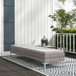 Multi-position Rattan Sun Lounger Recliner Bed Chair