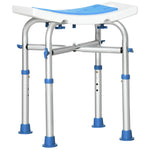 Adjustable Shower Stool With Suction Foot Pads For Elderly | One Size | Blue