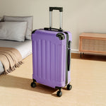 Modern Hardside Spinner Suitcase With Combination Lock | Purple