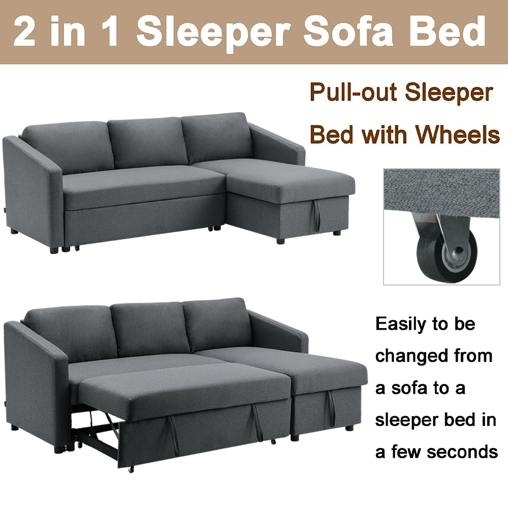 Corner Sofa Bed 3 Seater Sofa With Storage