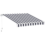2.5x2m Garden Patio Manual Awning | Blue & White