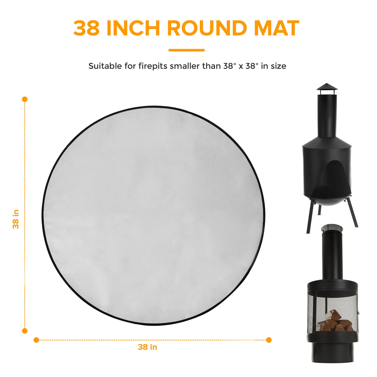 38" Round Fire Mat
