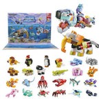 Advent Calendar Building Block Blind Box – Ocean Animals Series | Holiday Countdown Toy Set