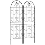 Set Of 2 Metal Garden Trellis, Outdoor Trellis Panels