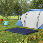 Double Air Bed With Foot Pump Inflatable Mattress | Blue