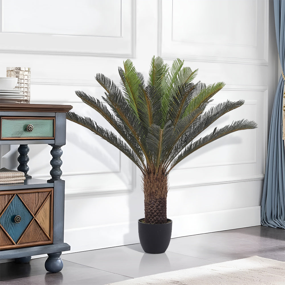 120cm H Cycad Artificial Cycas Tree In Pot For Decoration